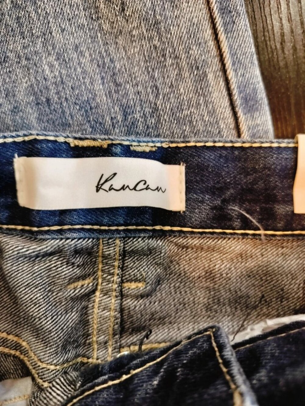 KanCan 90's Flare Ultra High Rise Distressed Jeans Size 3/25 - Picture 9 of 11